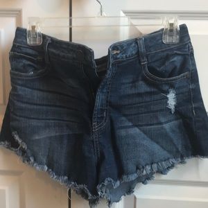 Distressed Jean Shorts